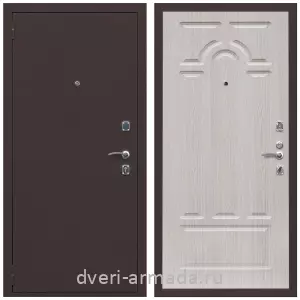 Входные двери лофт, Дверь входная Армада Комфорт Антик медь / МДФ 6 мм ФЛ-58 Дуб беленый