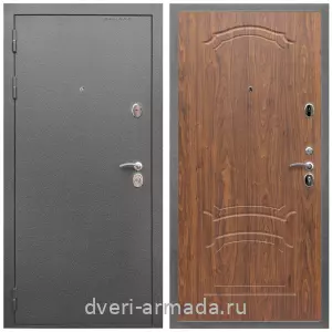 Входные двери с двумя петлями, Дверь входная Армада Оптима Антик серебро / МДФ 6 мм ФЛ-140 Мореная береза