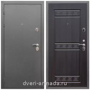 Входные двери МДФ для офиса, Дверь входная Армада Оптима Антик серебро / МДФ 10 мм ФЛ-242 Эковенге