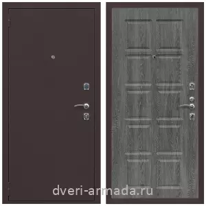 МДФ гладкая, Дверь входная Армада Комфорт Антик медь / МДФ 10 мм ФЛ-38 Дуб Филадельфия графит