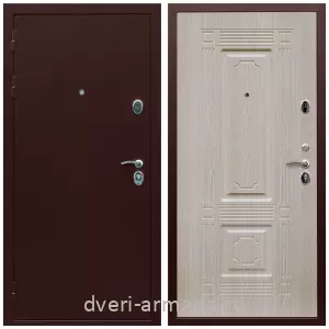 Входные двери лофт, Дверь входная Армада Люкс Антик медь / МДФ 16 мм ФЛ-2 Дуб беленый