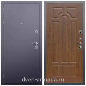 Двери оптом, Металлическая дверь входная в квартиру Армада Люкс Антик серебро / МДФ 6 мм ФЛ-58 Морёная береза с шумоизоляцией эконом с МДФ панелями