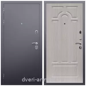 Входные двери с двумя петлями, Дверь входная Армада Люкс Антик серебро / МДФ 16 мм ФЛ-58 Дуб белёный