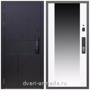 Входные металлические двери в Московской области, Умная входная смарт-дверь Армада Оникс МДФ 10 мм Kaadas K9 / МДФ 16 мм СБ-16 Белый матовый