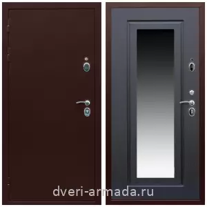 Входные двери МДФ для офиса, Дверь входная железная Армада Люкс Антик медь / МДФ 16 мм ФЛЗ-120 Венге в квартиру с повышенной прочностью