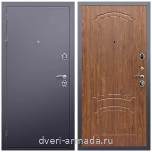 Правые входные двери, Дверь входная металлическая утепленная Армада Люкс Антик серебро / МДФ 6 мм ФЛ-140 Морёная береза двухконтурная