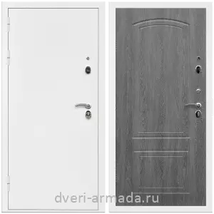 Входные двери лофт, Дверь входная Армада Оптима Белая шагрень / МДФ 6 мм ФЛ-138 Дуб Филадельфия графит