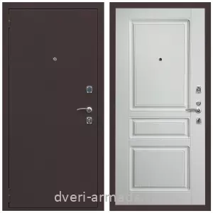 Входные двери лофт, Дверь входная Армада Комфорт Антик медь / МДФ 16 мм ФЛ-243 Ясень белый