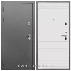 Входные двери с тремя петлями, Дверь входная Армада Оптима Антик серебро / МДФ 6 мм ФЛ Дуб кантри белый горизонт