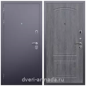 Входные двери лофт, Дверь входная стальная Армада Люкс Антик серебро / МДФ 6 мм ФЛ-138 Дуб Филадельфия графит с ударопрочным покрытием