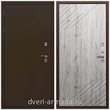 Непромерзающие входные двери, Дверь входная железная уличная в новостройку Армада Термо Молоток коричневый/ ФЛ-143 Рустик натуральный на заказ